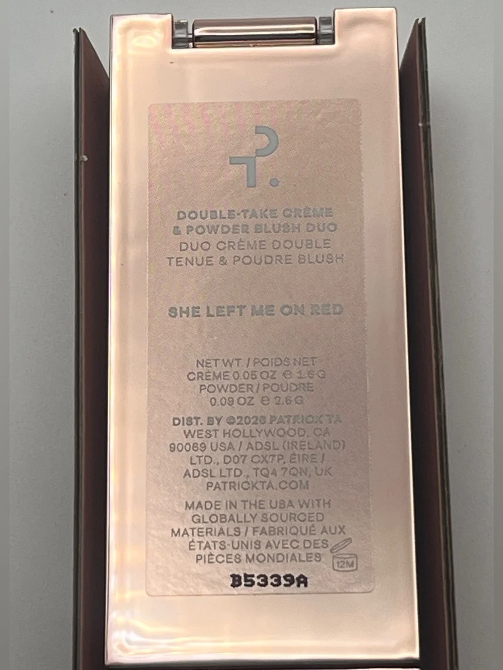 Patrick Ta Double Take Crème & Powder Blush Duo - She Left Me On Red